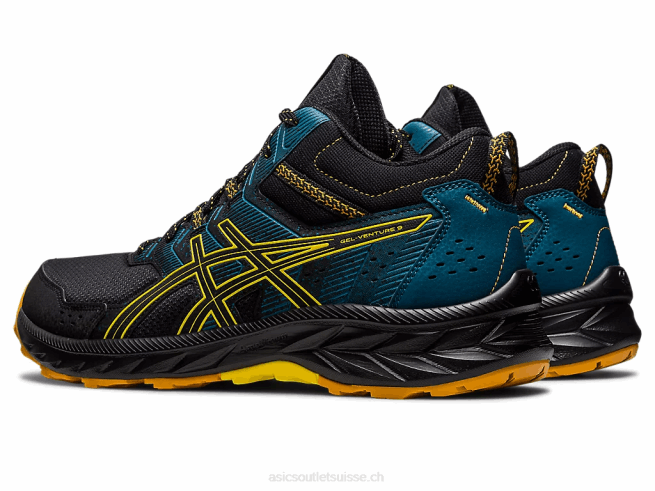 gel-venture 9 mt noir/jaune doré Asics L6N0K125