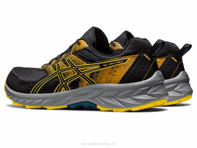 gel-venture 9 noir/jaune doré Asics L6N0K103