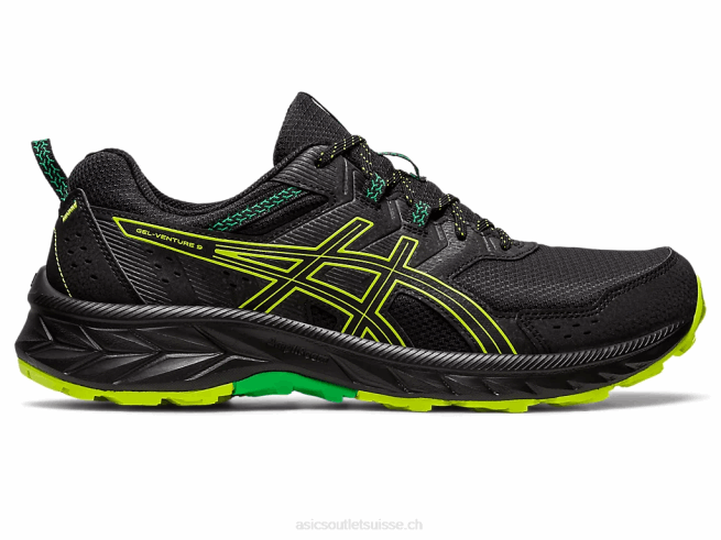gel-venture 9 noir/zeste de citron vert Asics L6N0K111