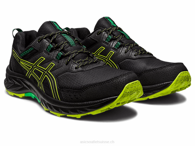 gel-venture 9 noir/zeste de citron vert Asics L6N0K111