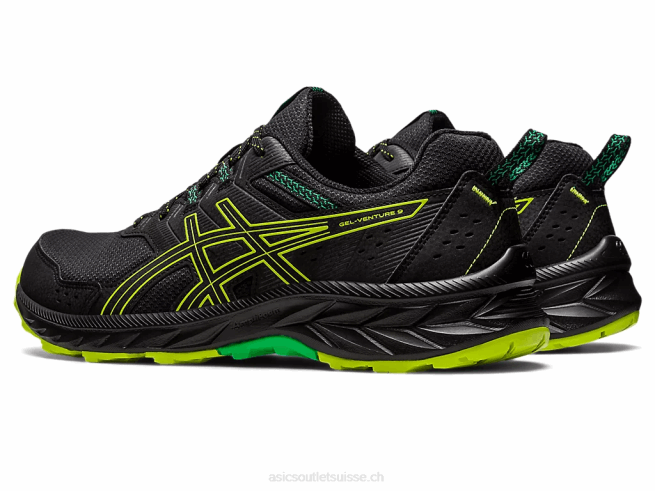 gel-venture 9 noir/zeste de citron vert Asics L6N0K111