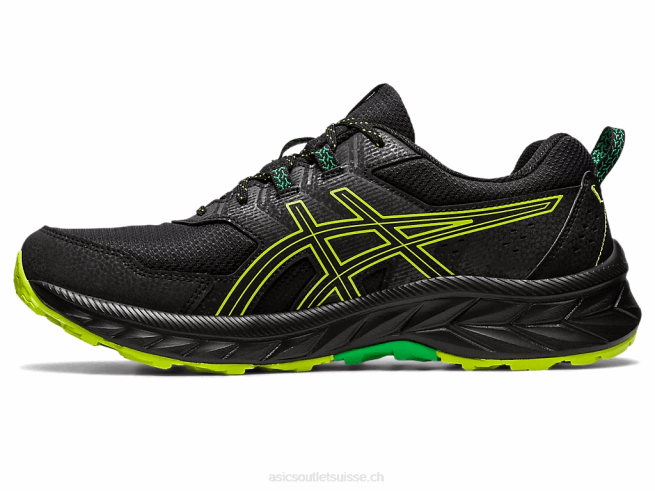 gel-venture 9 noir/zeste de citron vert Asics L6N0K111