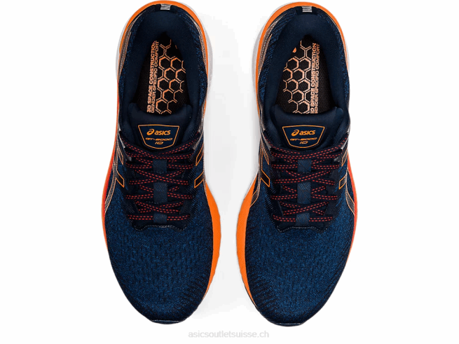 gt-2000 10 bleu mako/orange choquant Asics L6N0K1474