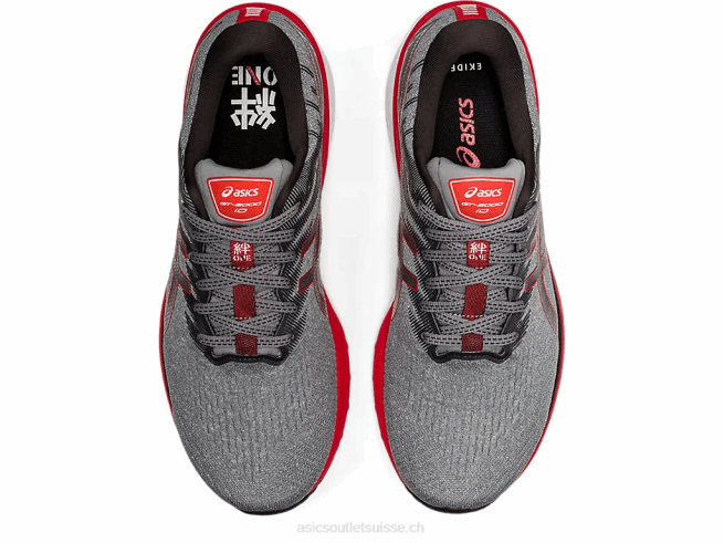 gt-2000 10 gris moyen/rouge électrique Asics L6N0K1646