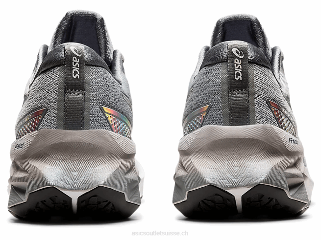 novablast 2 platine gris piémont/blanc Asics L6N0K1839