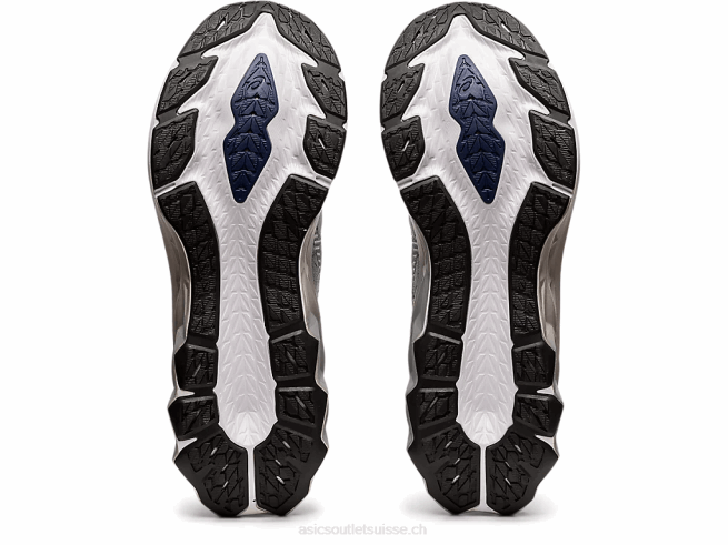 novablast 2 platine gris piémont/blanc Asics L6N0K1839