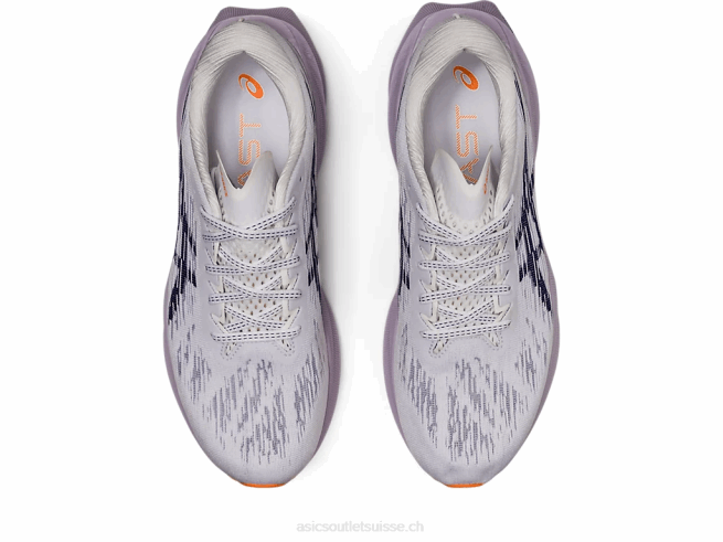 novablast 3 blanc/bleu indigo Asics L6N0K381