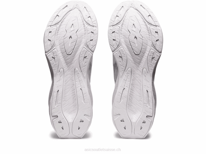 novablast 3 blanc/gris piémont Asics L6N0K402