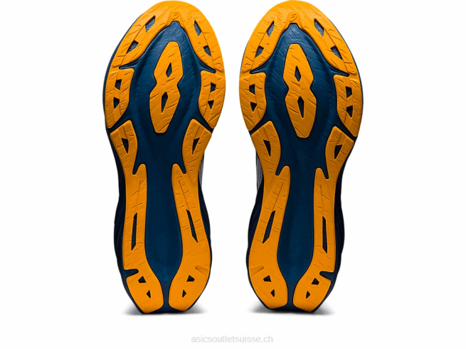 novablast 3 blanc/océan profond Asics L6N0K925