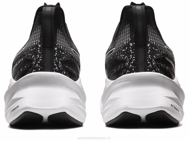 novablast 3 le noir blanc Asics L6N0K204