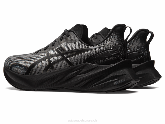 novablast 3 le noir/gris graphite Asics L6N0K182