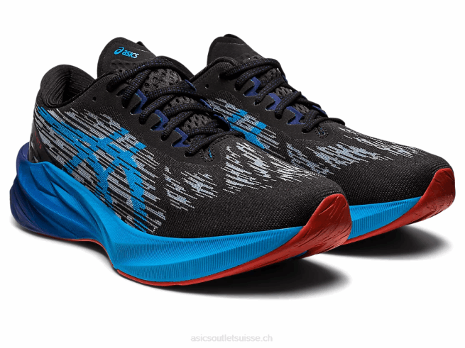 novablast 3 noir/bleu île Asics L6N0K377