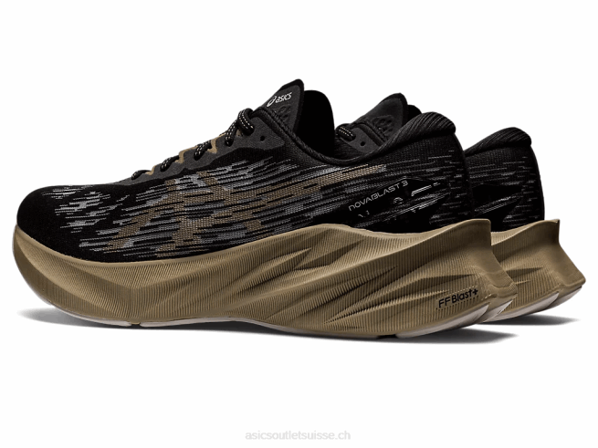 novablast 3 noir/vison Asics L6N0K1010