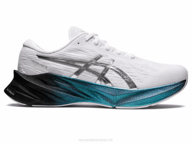 novablast 3 platine blanc/argent pur Asics L6N0K948
