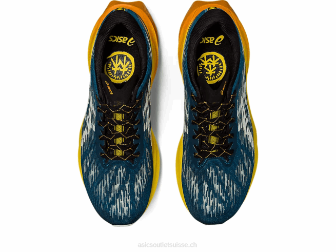 novablast 3tr bain nature/jaune doré Asics L6N0K421