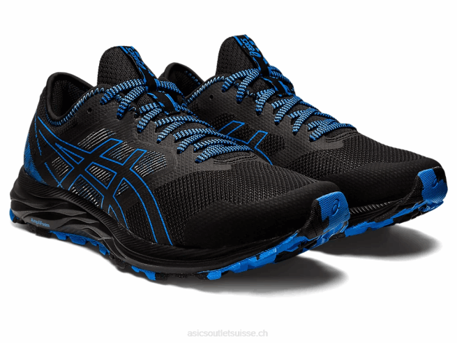 piste de gel-exciter côte noire/bleue Asics L6N0K904