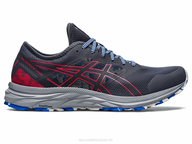 piste de gel-exciter gris porteur/rouge électrique Asics L6N0K357