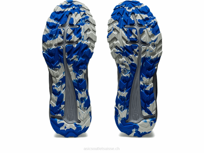 piste de gel-exciter gris porteur/rouge électrique Asics L6N0K357