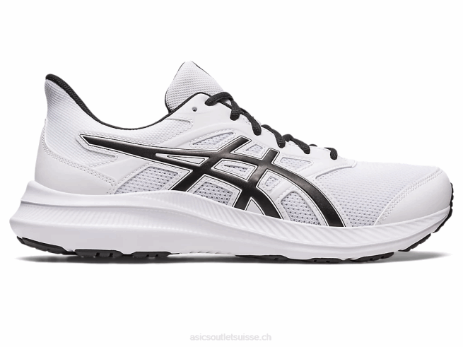 secousse 4 extra large blanc noir Asics L6N0K447