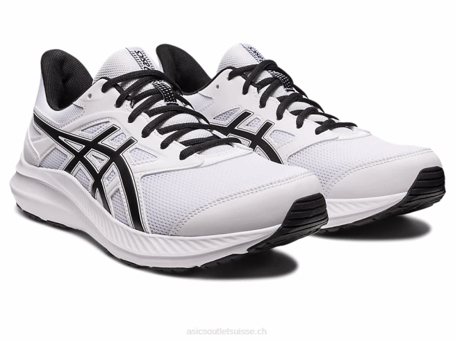 secousse 4 extra large blanc noir Asics L6N0K447