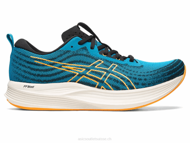 éviter la vitesse bleu île/orange pop Asics L6N0K522