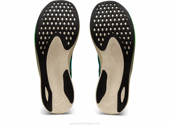vitesse magique 2 ekiden nouvelle feuille/noir Asics L6N0K846