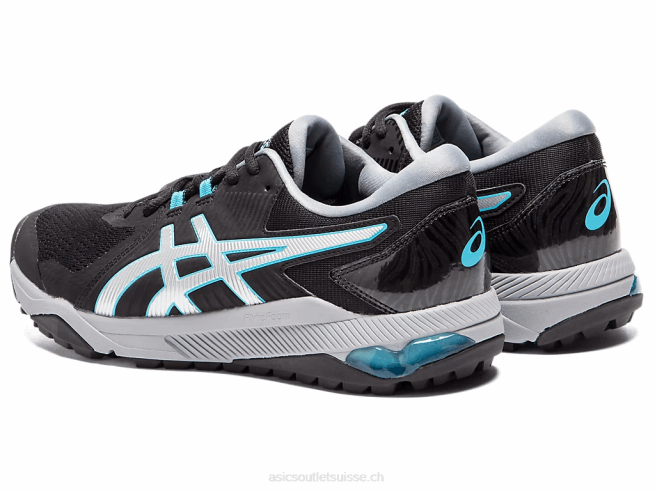 gel-course glide hommes Noir argent Asics L6N0K1992