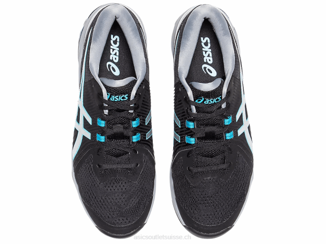 gel-course glide hommes Noir argent Asics L6N0K1992