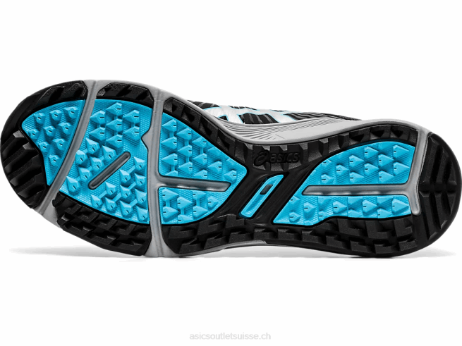 gel-course glide hommes Noir argent Asics L6N0K1992