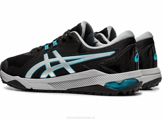 gel-course glide hommes Noir argent Asics L6N0K1992
