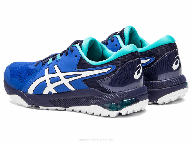 gel-course glide hommes bleu blanc Asics L6N0K1990