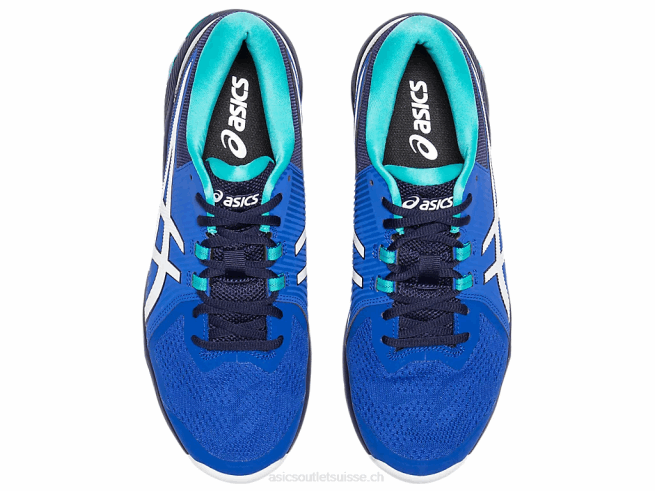 gel-course glide hommes bleu blanc Asics L6N0K1990