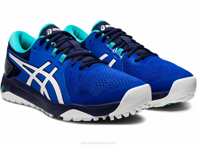gel-course glide hommes bleu blanc Asics L6N0K1990