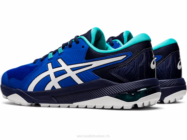 gel-course glide hommes bleu blanc Asics L6N0K1990