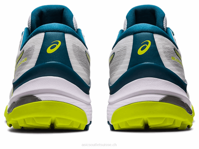 gel-kayano as blanc/chaux néon Asics L6N0K457