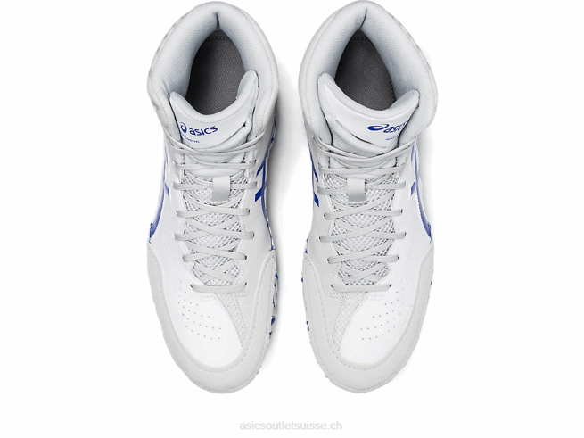 agresseur 5 blanc/bleu lapis-lazuli Asics L6N0K1096