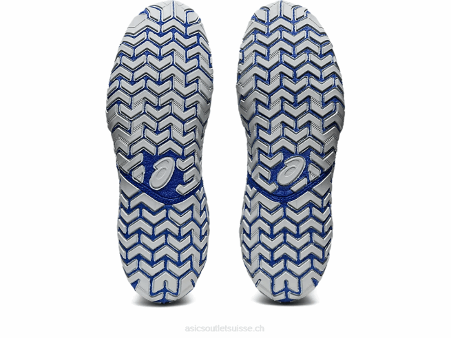 agresseur 5 blanc/bleu lapis-lazuli Asics L6N0K1096