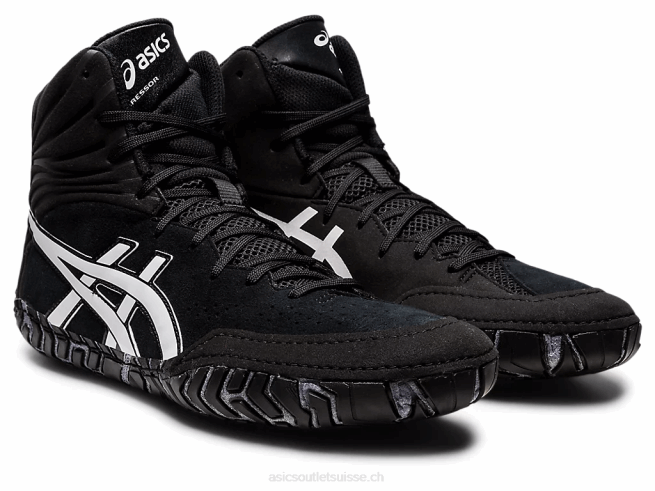 agresseur 5 noir blanc Asics L6N0K1089