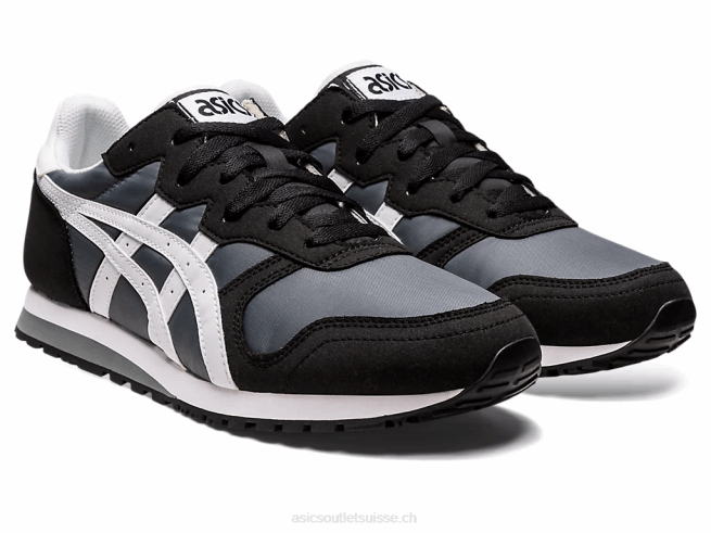 coureur d'oc gris acier/blanc Asics L6N0K1240