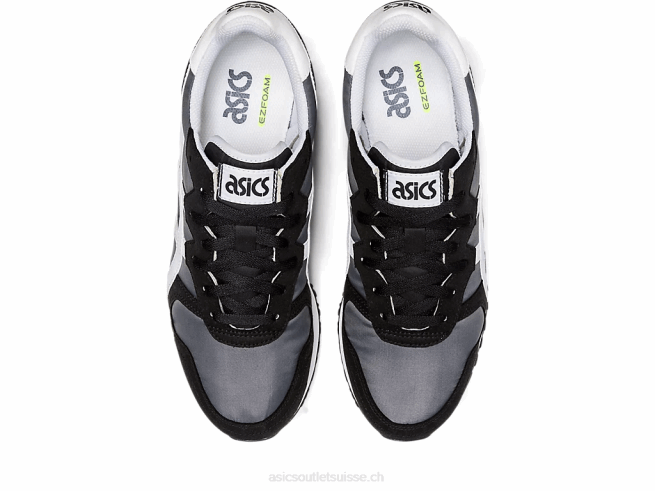 coureur d'oc gris acier/blanc Asics L6N0K1240