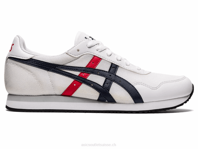 coureur de tigre blanc/minuit Asics L6N0K1968