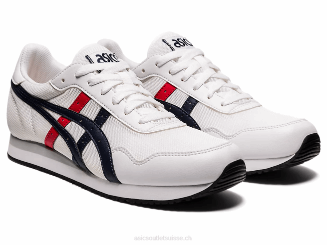 coureur de tigre blanc/minuit Asics L6N0K1968