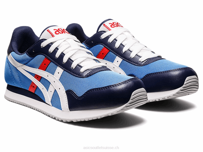 coureur de tigre côte bleue/blanche Asics L6N0K1188