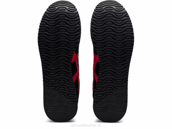 coureur de tigre noir/rouge électrique Asics L6N0K1740