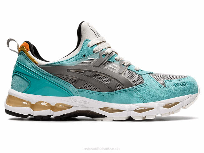 entraîneur de gel-kayano 21 bleu sarcelle/argent pur Asics L6N0K1545