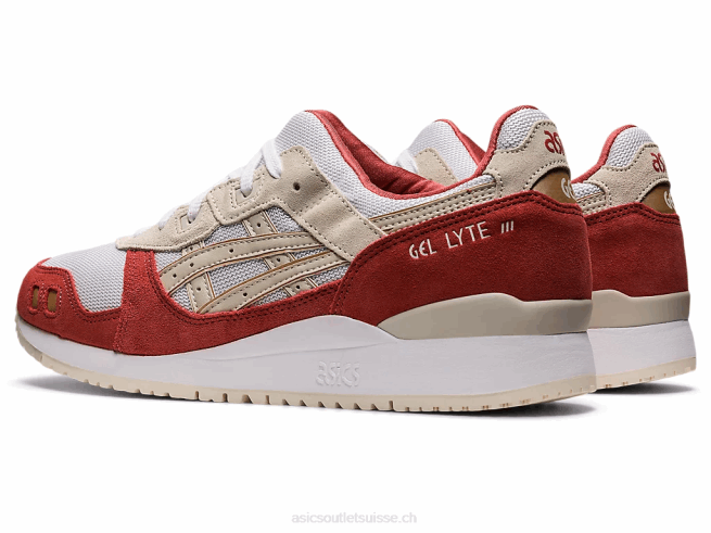 gel-lyte iii og blanc/gris fumé Asics L6N0K1124