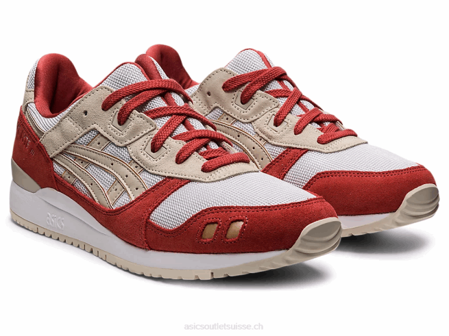 gel-lyte iii og blanc/gris fumé Asics L6N0K1124