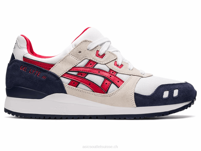 gel-lyte iii og blanc/rouge classique Asics L6N0K1903
