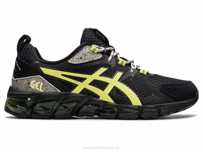 gel quantique 180 noir/jaune brillant Asics L6N0K1544