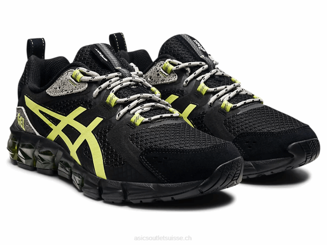 gel quantique 180 noir/jaune brillant Asics L6N0K1544